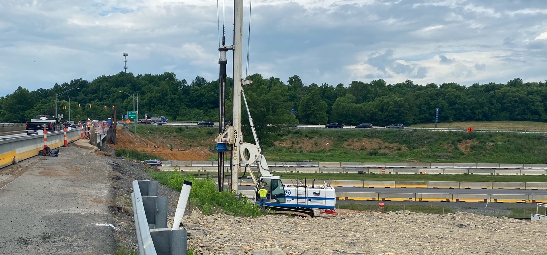 Work being conducted on the Inwood Bypass for WVDOH.