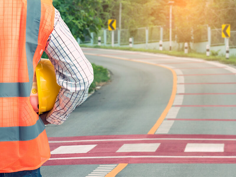 Stock image of a construction worker.