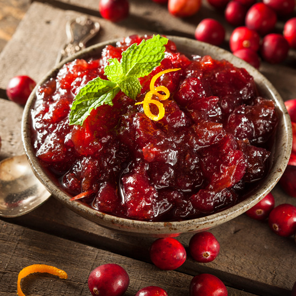 Picture of cranberry sauce.