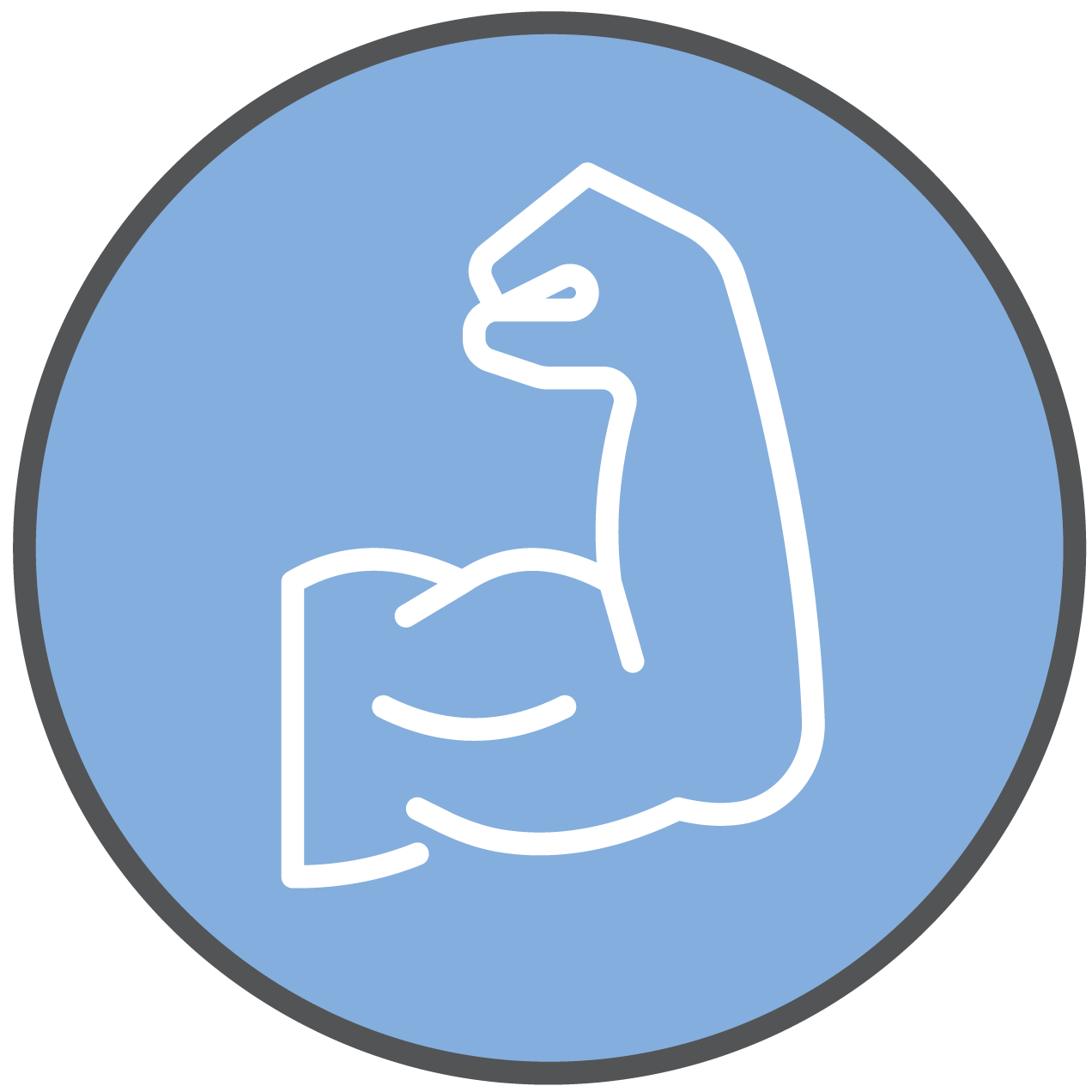 Muscle vector icon.