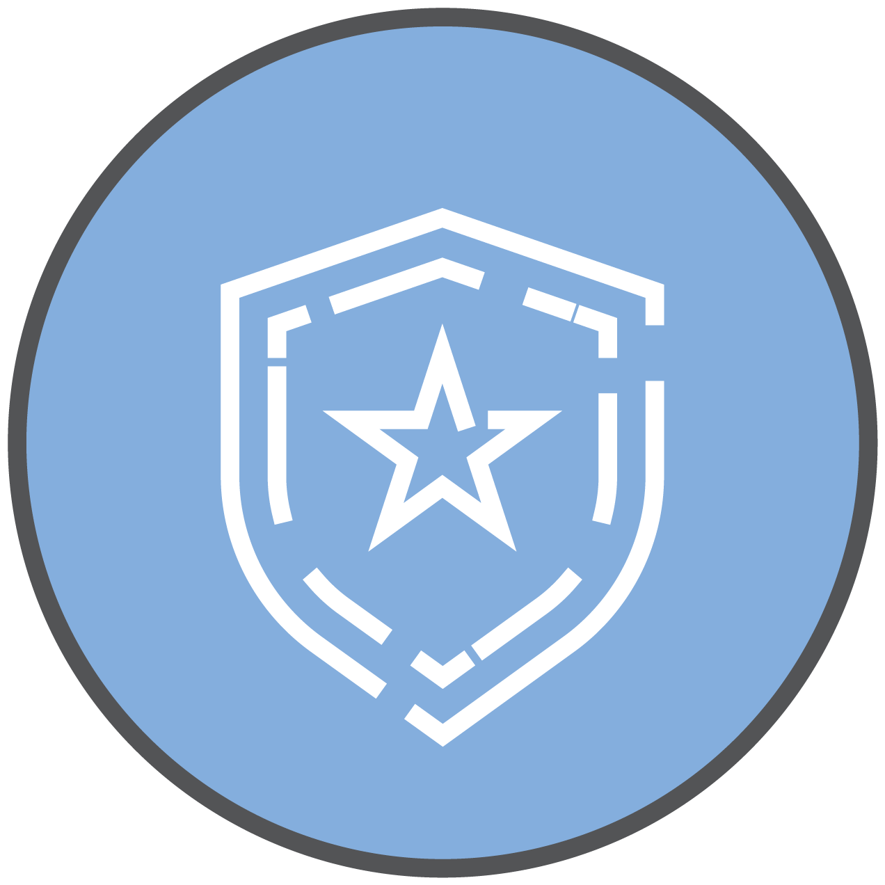 Shield vector icon.