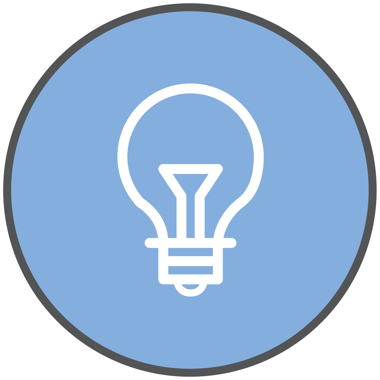 Lightbulb vector icon.