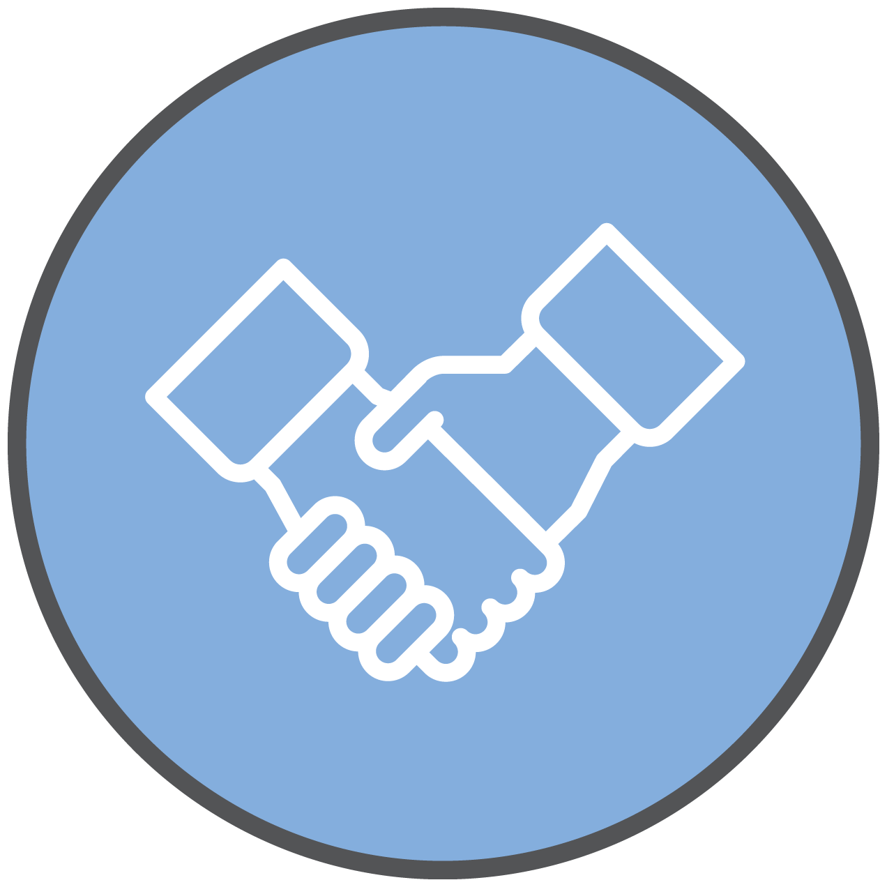 Handshake vector icon.